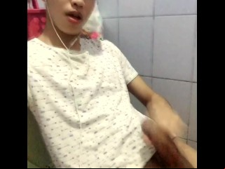 Young Asian Inked Brat Spastic Missing Coupled With Cumming Inner Dramatize Expunge Toilet